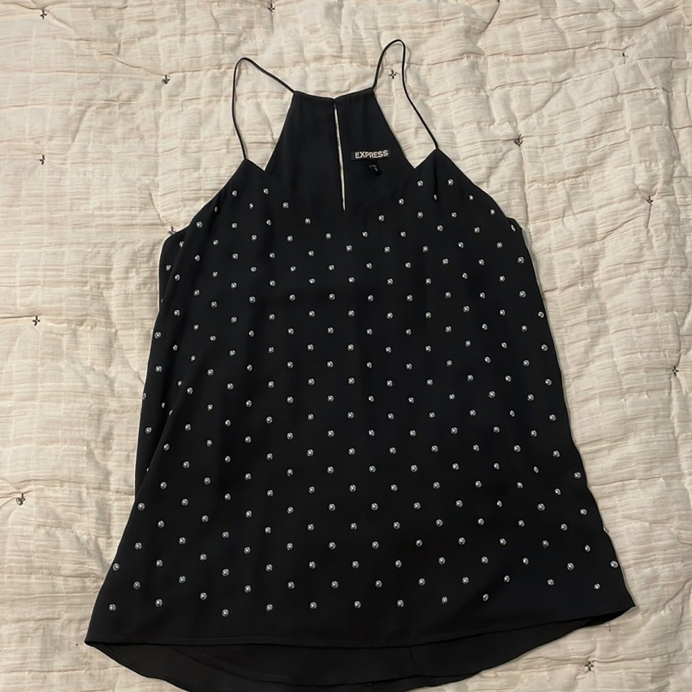 Black tank top
